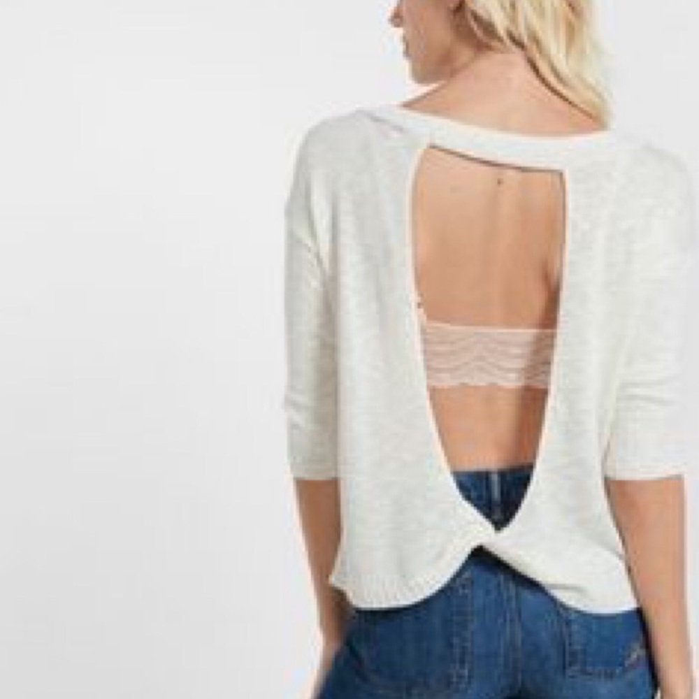 NWT Express Open Back Sweater